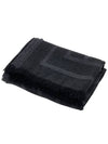 Monogram Wool Cashmere Scarf Black - TOTEME - BALAAN 3