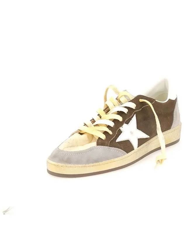 Ball Star Leather Low Top Sneakers Brown - GOLDEN GOOSE - BALAAN 2