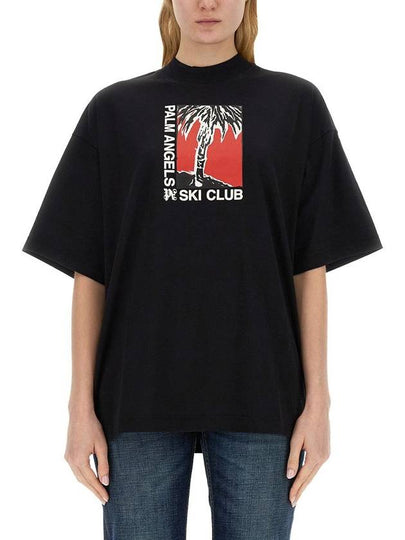 Ski Club Oversized T-Shirt PWAA017R24JER0021001 - PALM ANGELS - BALAAN 2