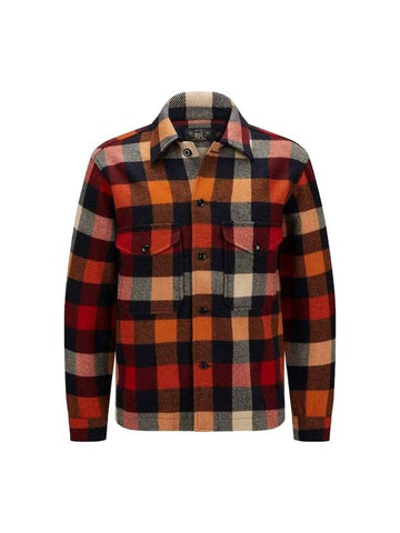 Check Wool Flannel Long Sleeves Shirt - POLO RALPH LAUREN - BALAAN 1