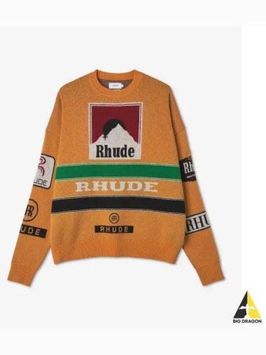 Ayrton Knit Mustard Green Black White Red RHFW22SW031730601060 - RHUDE - BALAAN 1