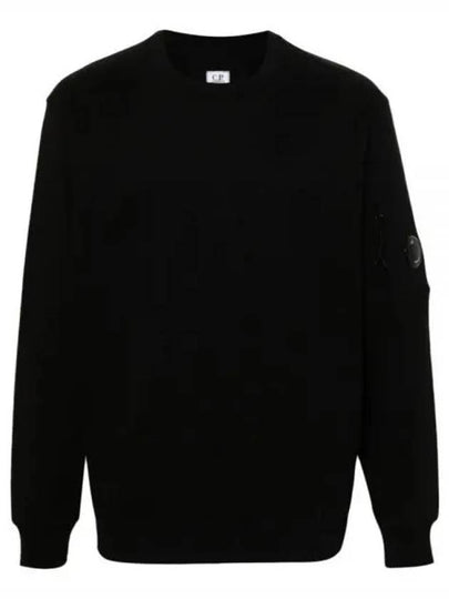 Diagonal Raised Fleece Lens Sweatshirt Black - CP COMPANY - BALAAN 2