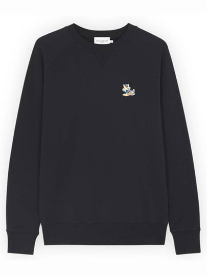 Dressed Fox Patch Classic Sweatshirt Black - MAISON KITSUNE - BALAAN 2