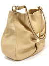 21 C337 Beige leather gold bara ribbon decorated shoulder bag - SALVATORE FERRAGAMO - BALAAN 2