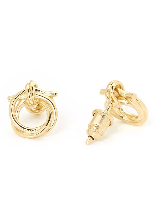 Twisted Gancini Earrings Gold - SALVATORE FERRAGAMO - BALAAN 7