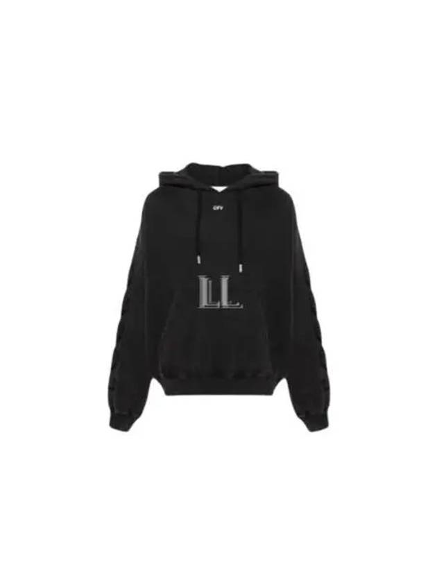 St Matthew Oversized Hoodie Black - OFF WHITE - BALAAN 2