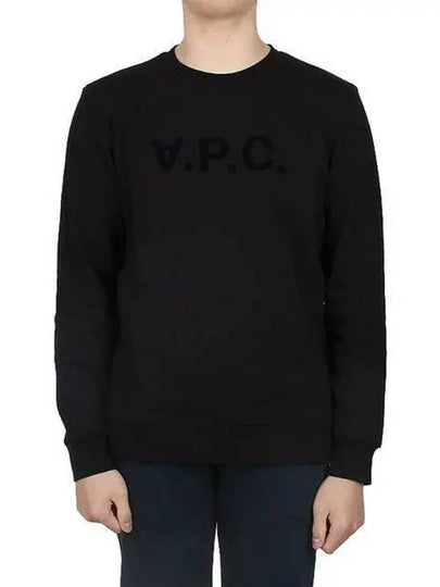 VPC Logo Crew Neck Sweatshirt Black - A.P.C. - BALAAN 2