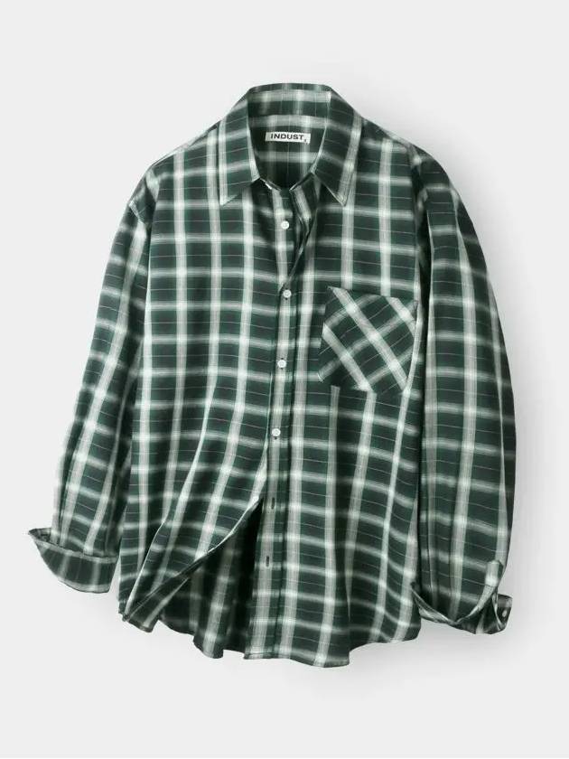 Flannel check shirt green - INDUST - BALAAN 7