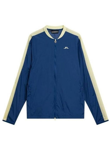 Tom Logo Zip-Up Jacket Estate Blue - J.LINDEBERG - BALAAN 1