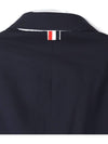 Men's Plain Weave 4 Bar Chesterfield Over Single Coat Dark Blue - THOM BROWNE - BALAAN 6