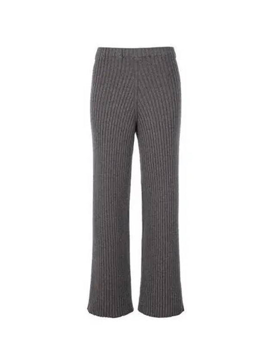 Women s MARU Wool Knit Pants Brown TRMA BM WI22 - BASERANGE - BALAAN 1