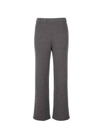 Women s MARU Wool Knit Pants Brown TRMA BM WI22 - BASERANGE - BALAAN 1