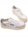 Men's Medalist Leather Low Top Sneakers Green Tab - AUTRY - BALAAN 6