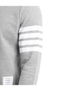 4 Bar Loopback Jersey Sweatshirt Light Grey - THOM BROWNE - BALAAN 2