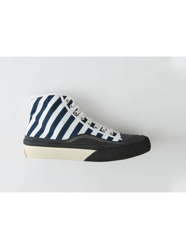 Striped Canvas Sneakers - ACNE STUDIOS - BALAAN 1