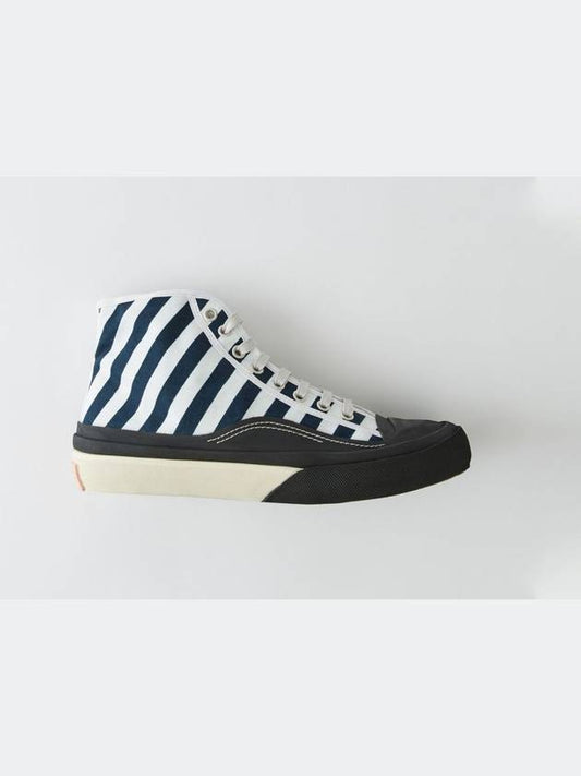 Striped Canvas Sneakers - ACNE STUDIOS - BALAAN 1