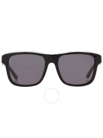 Emporio Armani Polarized Dark Grey Square Men's Sunglasses EA4208 605187 56 - EMPORIO ARMANI - BALAAN 1