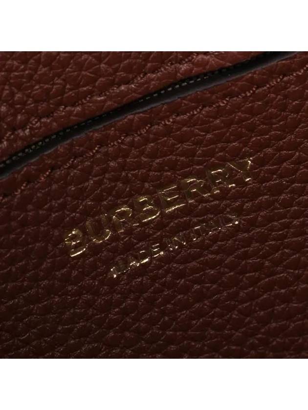 Leather and Vintage Check Note Crossbody Bag Tan - BURBERRY - BALAAN 10