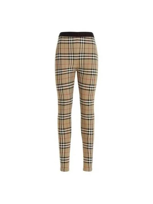 Women's Vintage Check Leggings Beige - BURBERRY - BALAAN 2