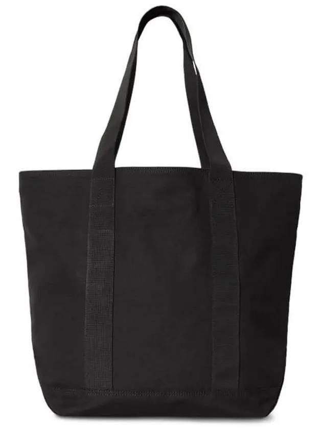 24SS Logo Patch Cotton Tote Bag Black I033102 8902 - CARHARTT - BALAAN 3