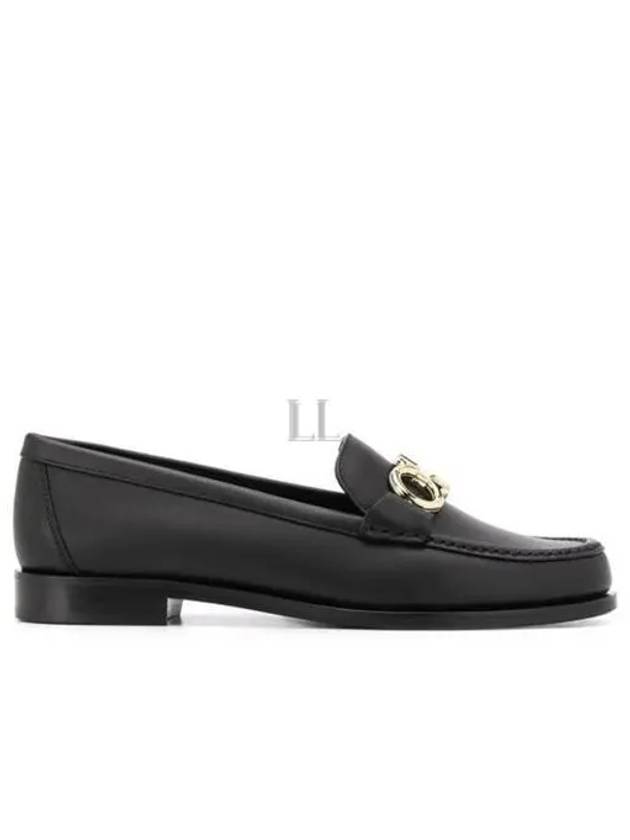 Women's Rolo Gancini Loafers Black - SALVATORE FERRAGAMO - BALAAN 2