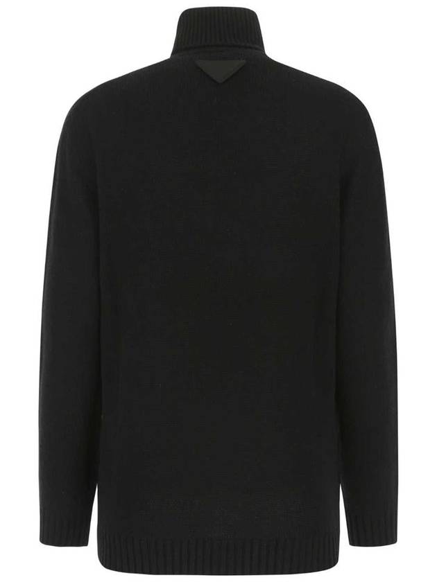 Women's Cashmere Turtleneck Black - PRADA - BALAAN 3