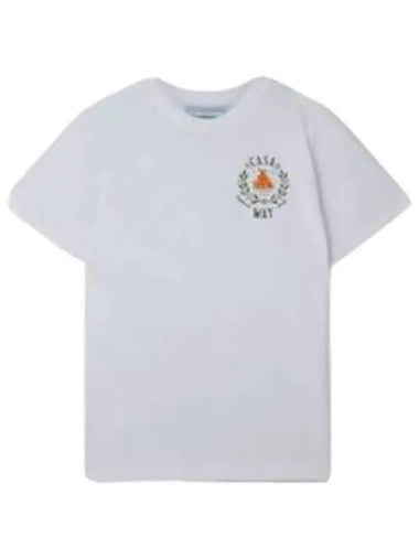 Casa Way printed t shirt white - CASABLANCA - BALAAN 1