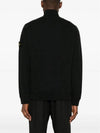 Logo Half Zipper Sweatshirt Black - STONE ISLAND - BALAAN 5