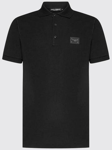 Dolce &amp; Gabbana basic polo shirt with mini logo - DOLCE&GABBANA - BALAAN 1