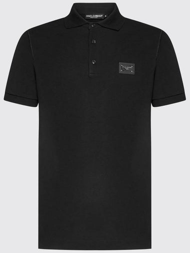 Dolce & Gabbana basic polo shirt with mini logo - DOLCE&GABBANA - BALAAN 1