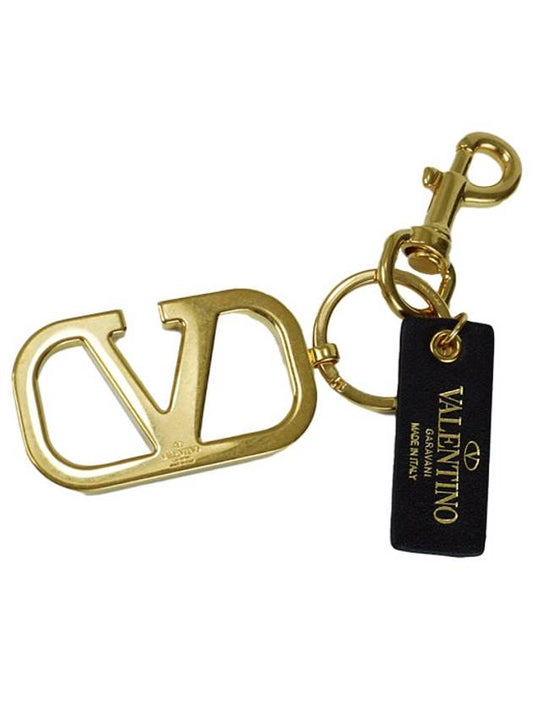 V Logo Signature Key Holder Gold - VALENTINO - BALAAN 2