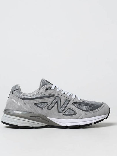 990v4 Core Low Top Sneakers Silver Grey - NEW BALANCE - BALAAN 2