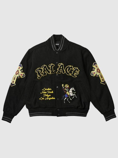 Saint Varsity Jacket Black - PALACE - BALAAN 2