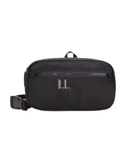 Logo Nylon Belt Bag Black - STONE ISLAND - BALAAN 2