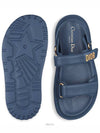 Dioract Strap Lambskin Sandals Midnight Blue - DIOR - BALAAN 5