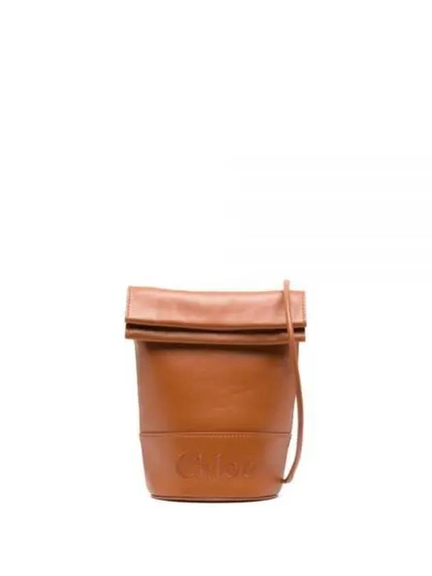 Logo Micro Bucket Bag Brown - CHLOE - BALAAN 2