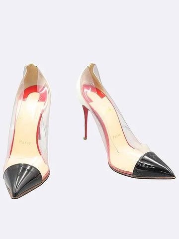 Multi color leather clear enamel point women s high heels 220MM - CHRISTIAN LOUBOUTIN - BALAAN 1