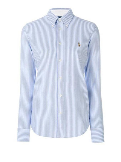 Striped Oxford Shirt Blue - POLO RALPH LAUREN - BALAAN 2