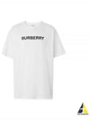 logo print cotton short sleeve t-shirt white - BURBERRY - BALAAN 2