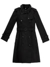 Ladies Amberford Taffeta Trench Coat Black - BURBERRY - BALAAN 1