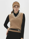 Women s V neck color combination knit vest DD3WSV272DB - DUVIK - BALAAN 6