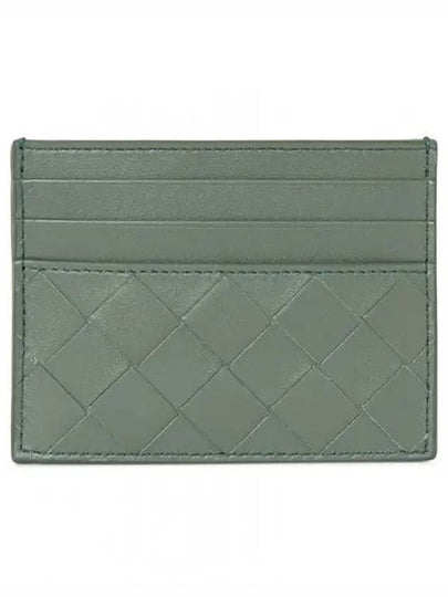 Intrecciato Leather Card Wallet Aloe - BOTTEGA VENETA - BALAAN 2