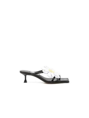 MIISTA flower decorated leather sandal heels MI004353 5439 BLACK - ETC - BALAAN 1