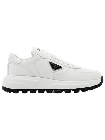 Gabardine Low Top Sneakers White - PRADA - BALAAN 1