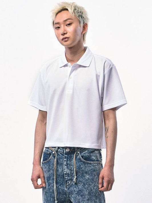 Cropped PK Shirt White - C WEAR BY THE GENIUS - BALAAN 1