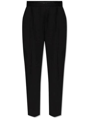 Helmut Lang Pants With Elastic Waistband, Women's, Black - HELMUT LANG - BALAAN 1