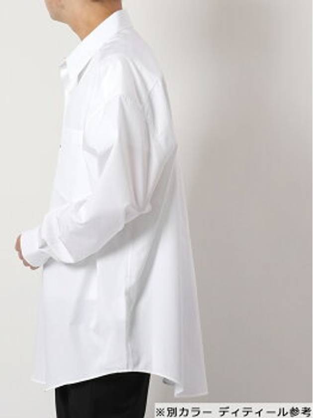 Hidden Button Long Sleeve Shirt White - AMI - BALAAN 2