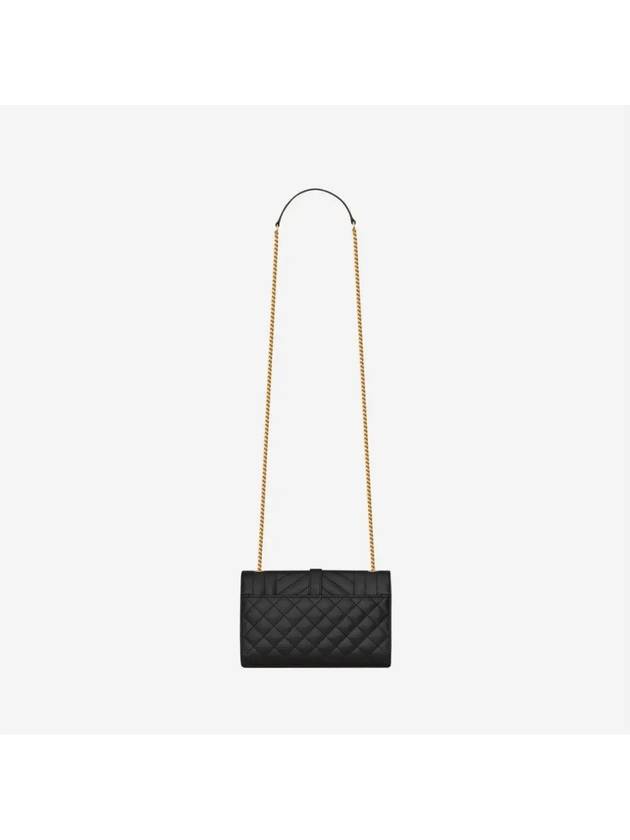 Matelasse Envelope Small Shoulder Bag Black - SAINT LAURENT - BALAAN 5