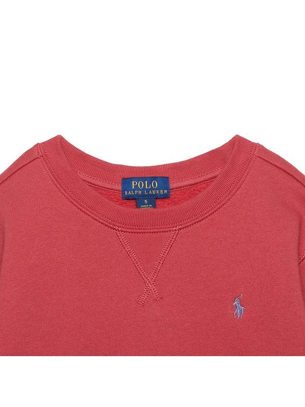 Kids Logo 322799359 025 RED Brushed Long Sleeve Sweatshirt - POLO RALPH LAUREN - BALAAN 3