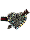 Web bracelet with crystal heart detail 493011 - GUCCI - BALAAN 2